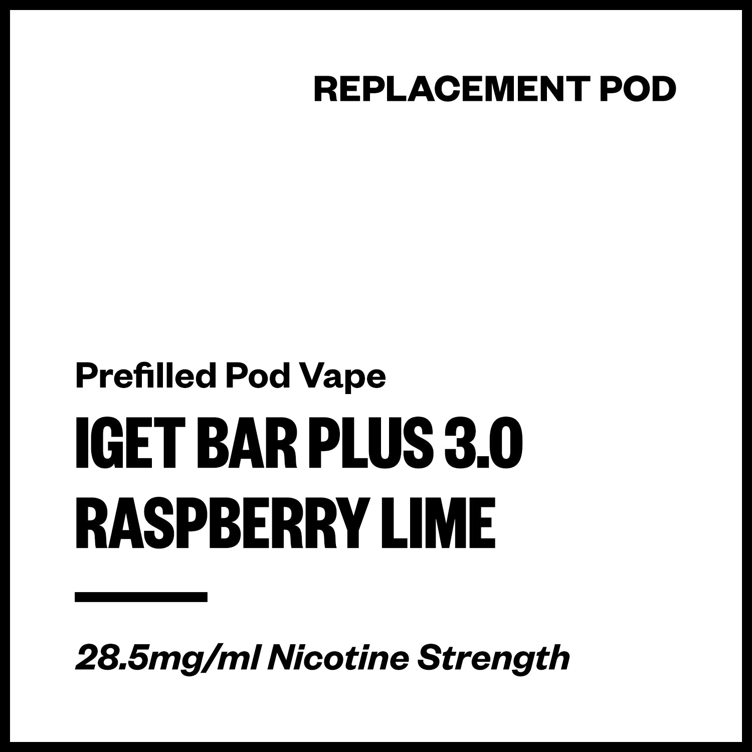 IGET Bar Plus 3.0 - Raspberry Lime (Replacement Pod) | Vapourium NZ