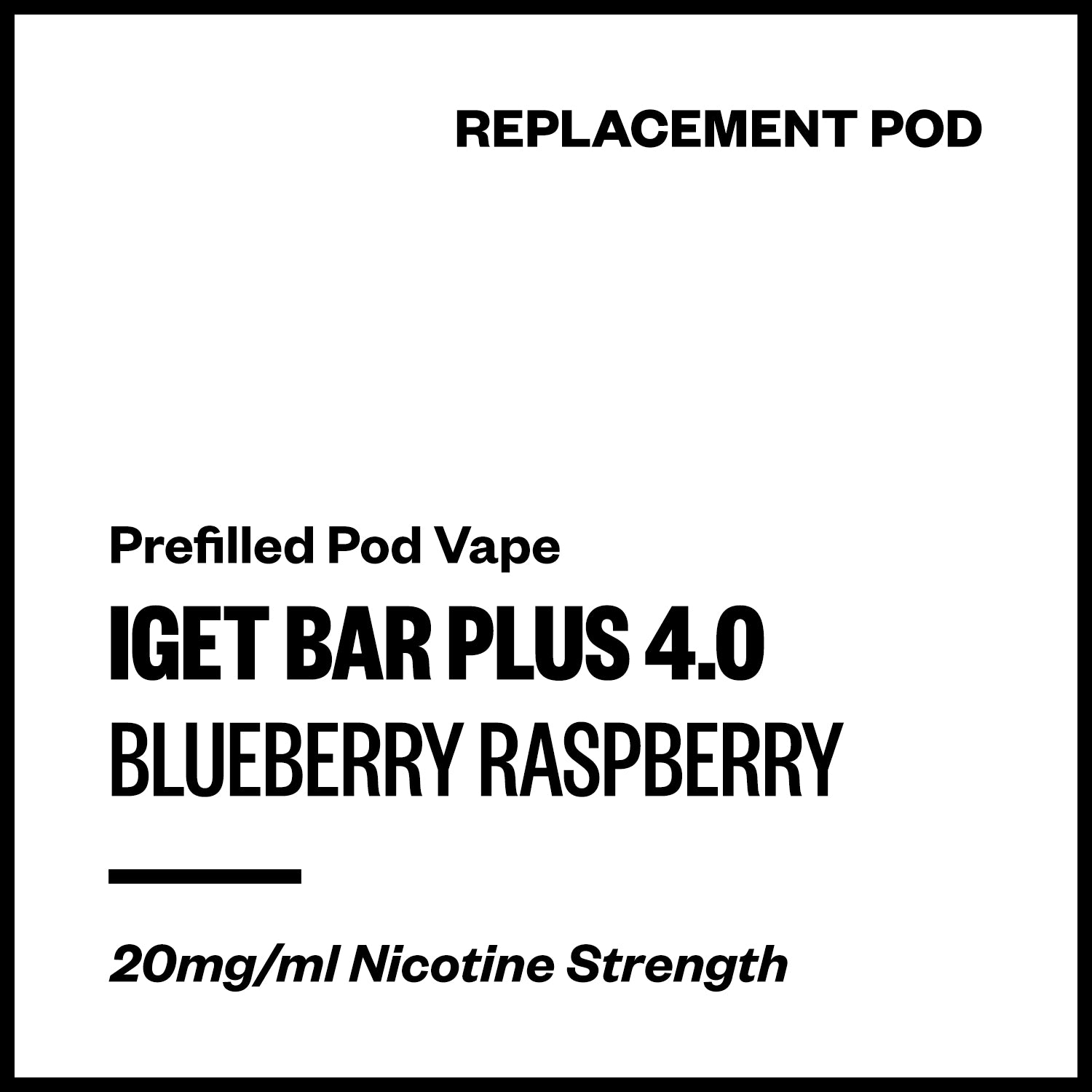 IGET Bar Plus 4.0 - Blueberry Raspberry (Replacement Pod) - Vapourium, Buy Vape NZ, Ecig, Vape Pens, Ejuice/Eliquid, Christchurch, Dunedin