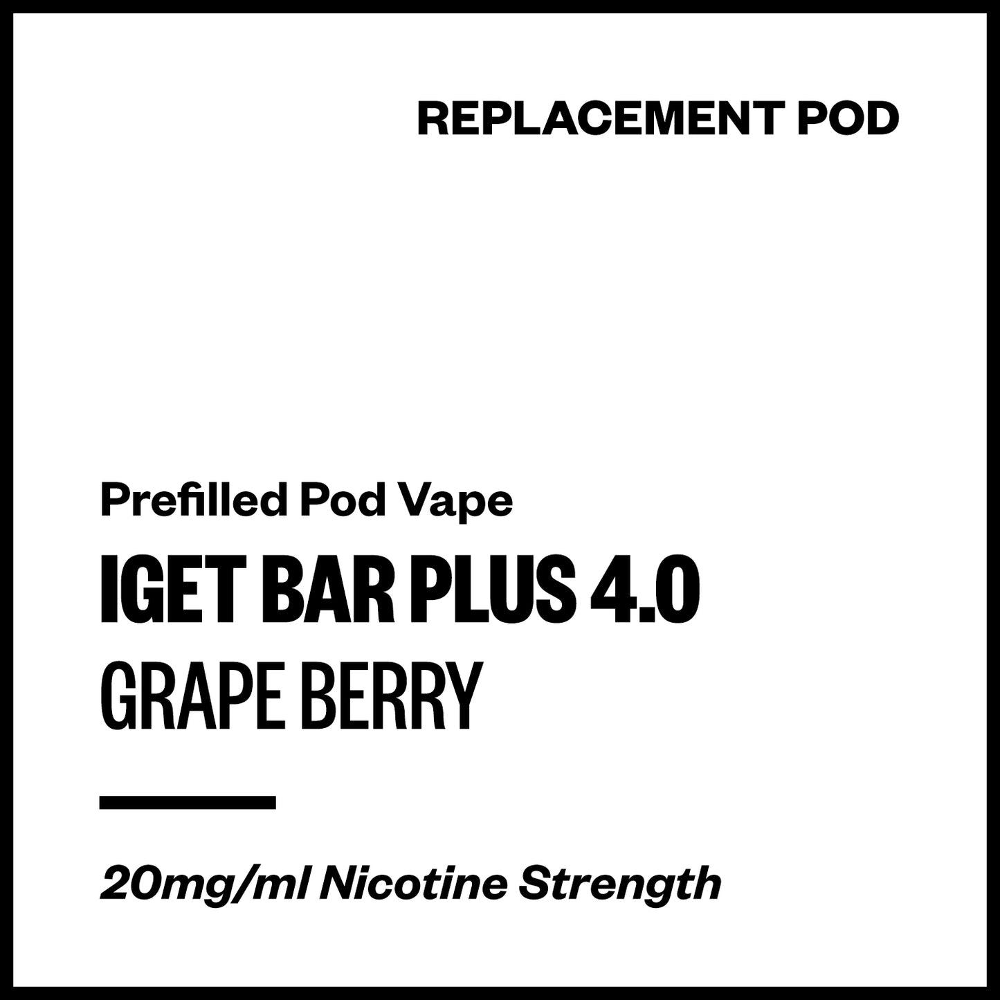 IGET Bar Plus 4.0 - Grape Berry (Replacement Pod) | Vapourium NZ