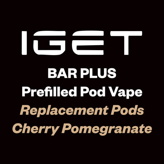 IGET Bar Plus Replacement Pods (6,000 Puffs) - Cherry Pomegranate
