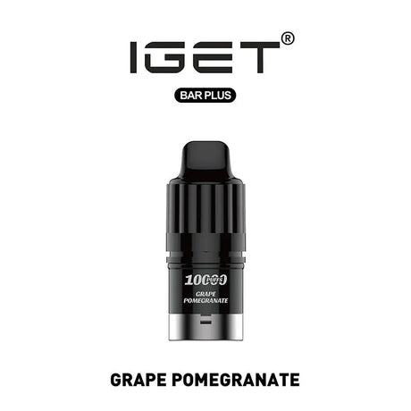 IGET Bar Plus 3.0 Replacement Pod 10000 Puff - Grape Pomegranate - Vapourium