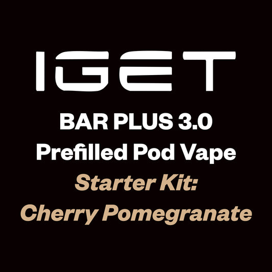 IGET Bar Plus 3.0 Starter Kit 10000 Puff - Cherry Pomegranate - Vapourium