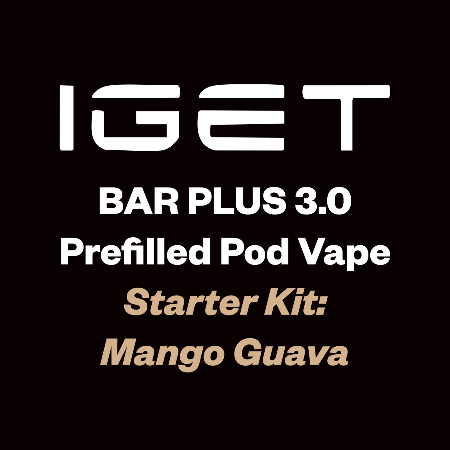 IGET Bar Plus 3.0 Starter Kit 10000 Puff - Mango Guava - Vapourium