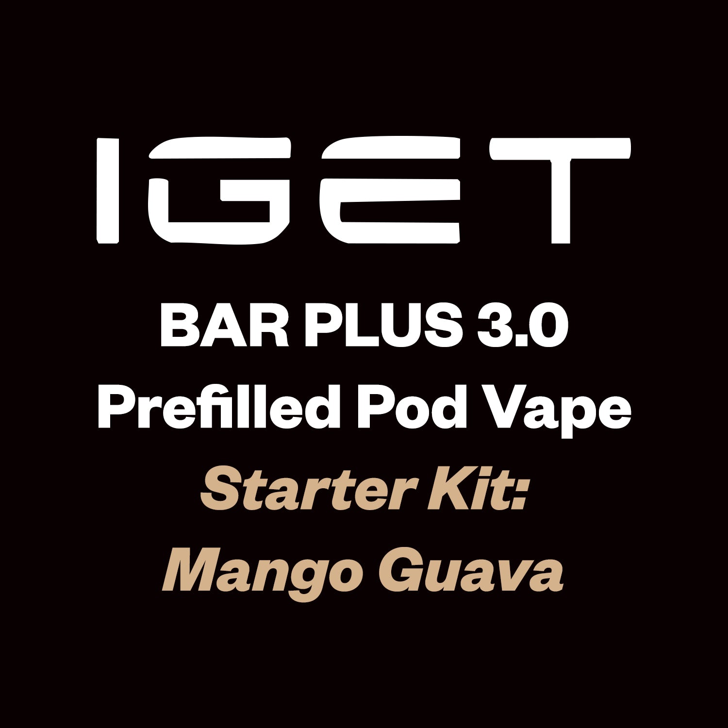IGET Bar Plus 3.0 Starter Kit 10000 Puff - Mango Guava - Vapourium