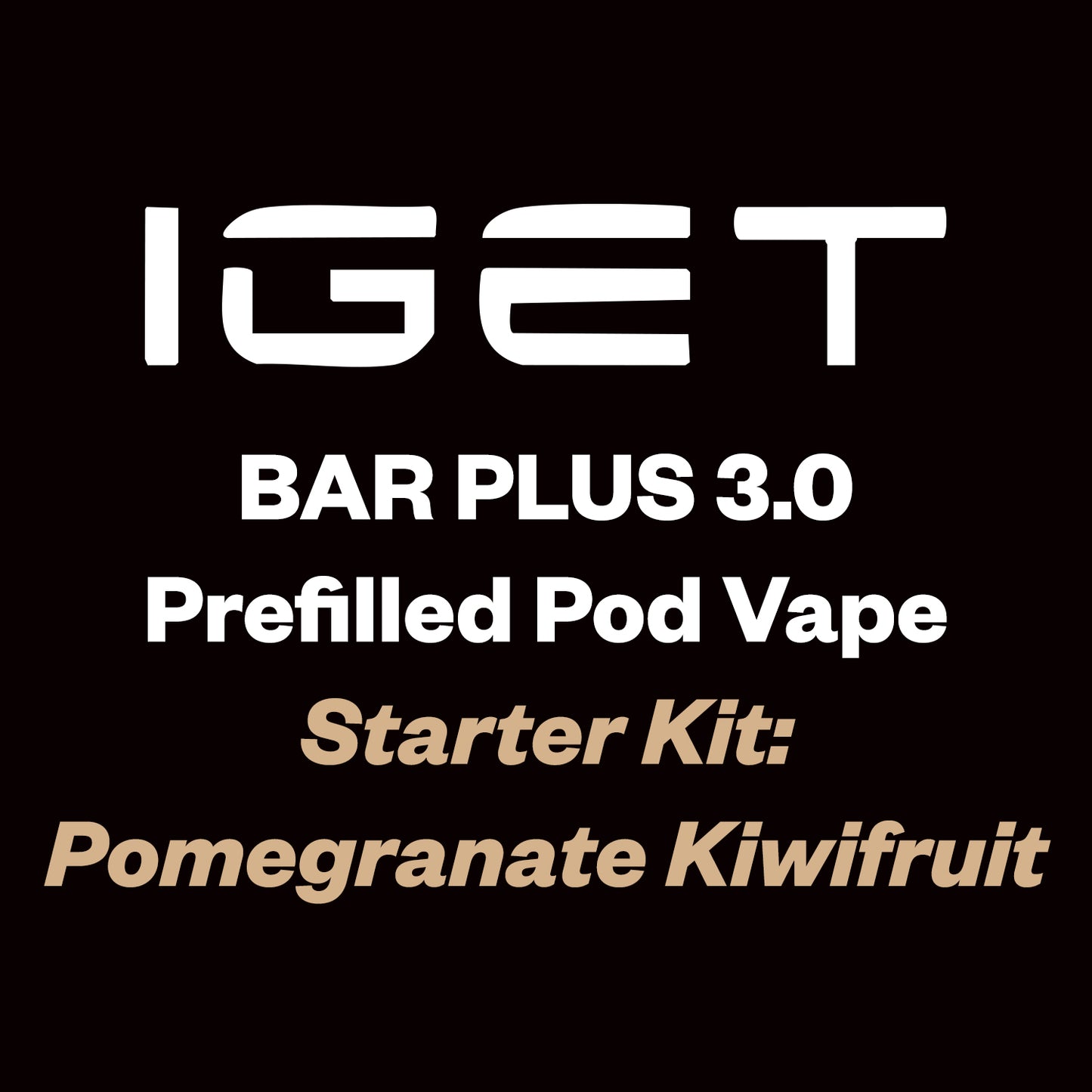 IGET Bar Plus 3.0 Starter Kit 10000 Puff - Pomegranate Kiwifruit - Vapourium