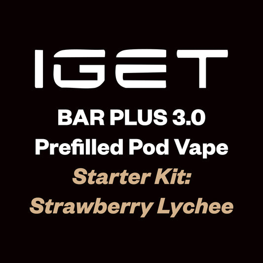 IGET Bar Plus 3.0 Starter Kit 10000 Puff -  Strawberry Lychee - Vapourium