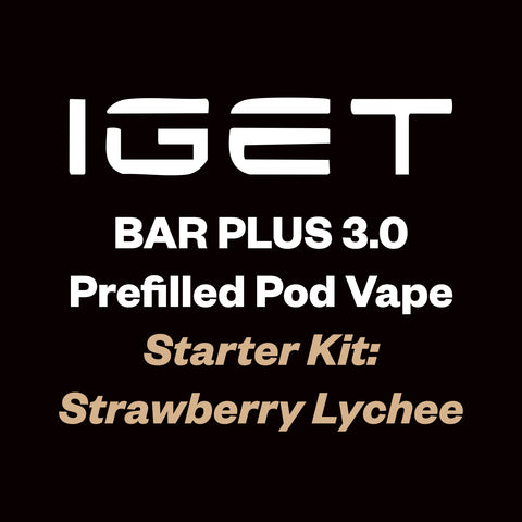 IGET Bar Plus 3.0 Starter Kit 10000 Puff -  Strawberry Lychee - Vapourium