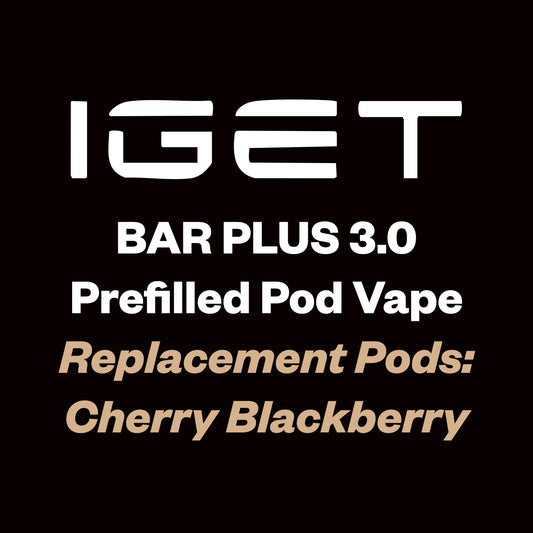"IGET Bar Plus 3.0 Replacement Pod 10000 Puffs - Cherry Blackberry">