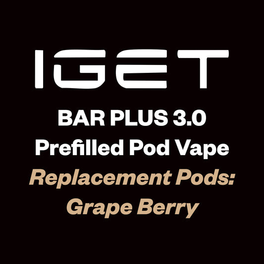 IGET Bar Plus 3.0 Replacement Pod 10000 Puff - Grape Berry - Vapourium