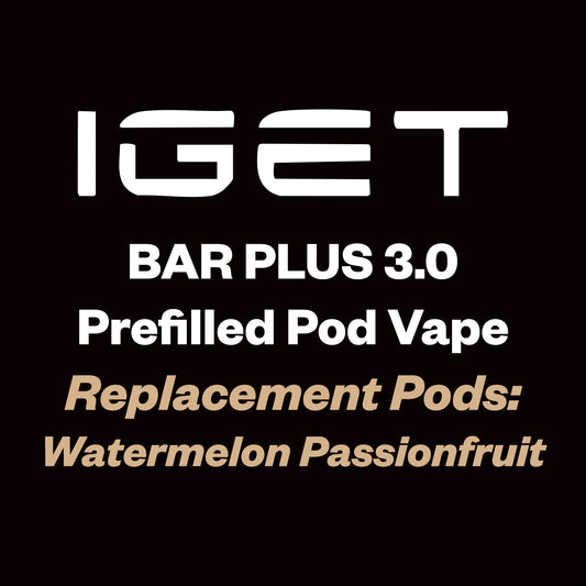 IGET Bar Plus 3.0 Replacement Pod 10000 Puff - Watermelon Passionfruit - Vapourium
