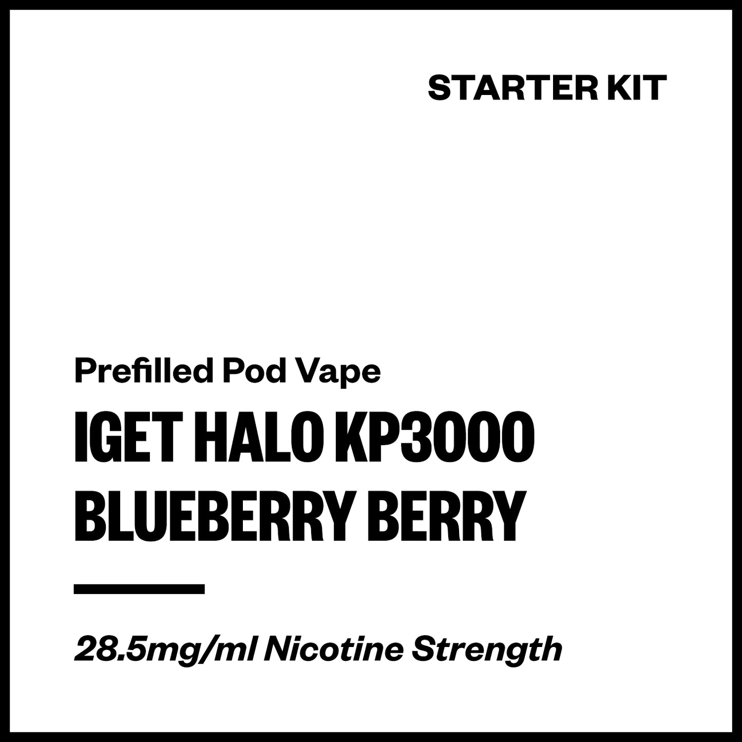IGET Halo KP3000 - Blueberry Berry (Starter Kit) | Vapourium NZ