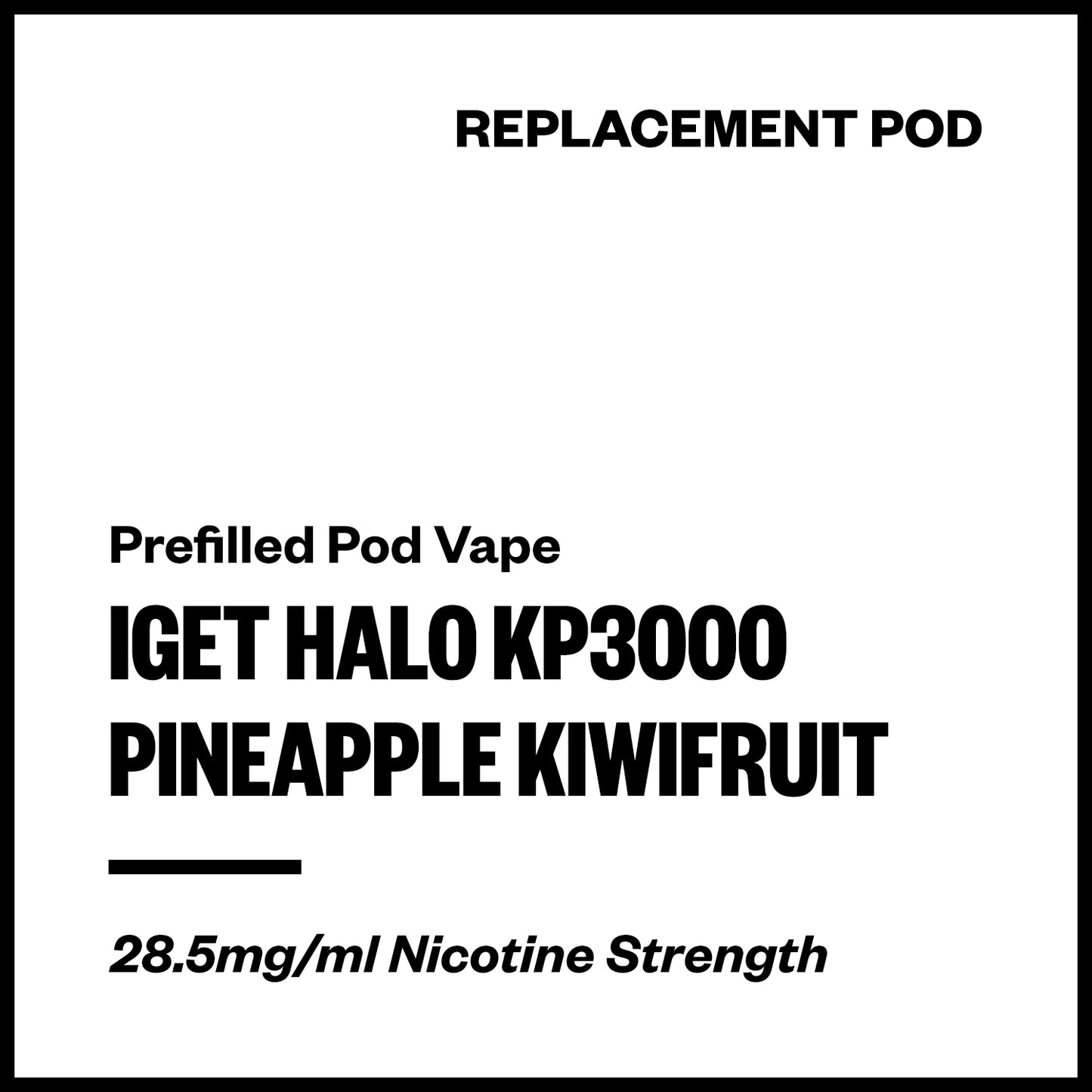 IGET Halo KP3000 - Pineapple Kiwifruit (Replacement Pod) | Vapourium NZ
