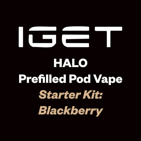 IGET Halo Pre-filled Pod Kit - 3K Puff - Blackberry - Vapourium, First brick & mortar vape shop NZ, Vapes online NZ, Zip Pay online, Disposable Vapes NZ, Vape Juice, Eliquid, Nic Salts, Freebase, Vapourium, Christchurch, Dunedin, Timaru NZ