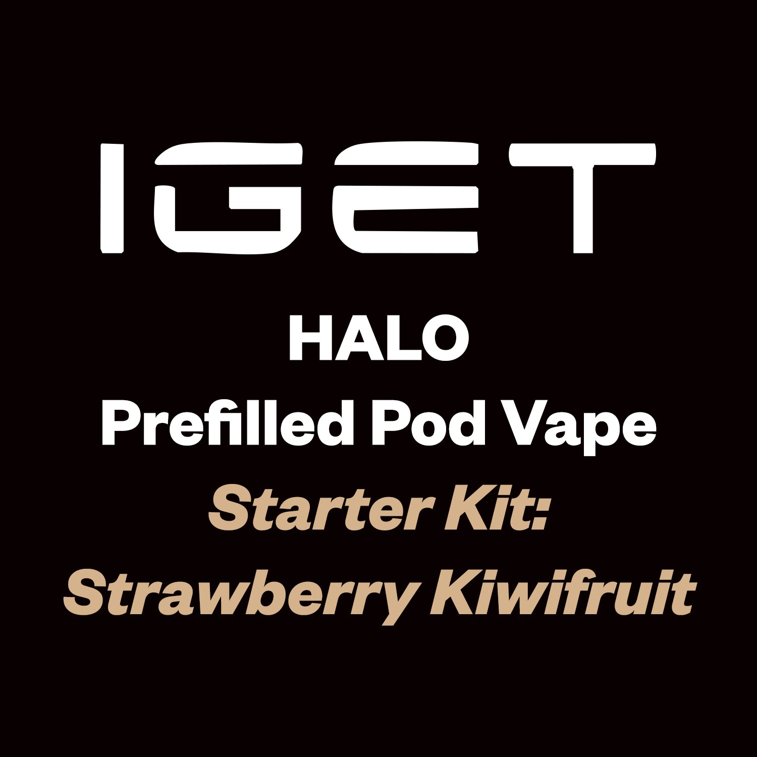 IGET Halo Pre-filled Pod Kit - 3K Puff - Strawberry Kiwifruit - Vapourium, First brick & mortar vape shop NZ, Vapes online NZ, Zip Pay online, Disposable Vapes NZ, Vape Juice, Eliquid, Nic Salts, Freebase, Vapourium, Christchurch, Dunedin, Timaru NZ