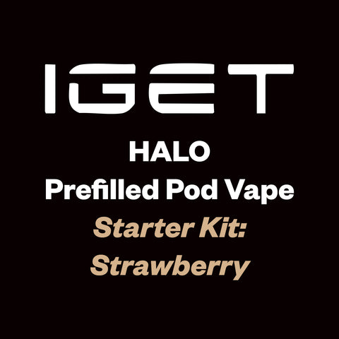 IGET Halo Pre-filled Pod Kit - 3K Puff - Strawberry - Vapourium, First brick & mortar vape shop NZ, Vapes online NZ, Zip Pay online, Disposable Vapes NZ, Vape Juice, Eliquid, Nic Salts, Freebase, Vapourium, Christchurch, Dunedin, Timaru NZ