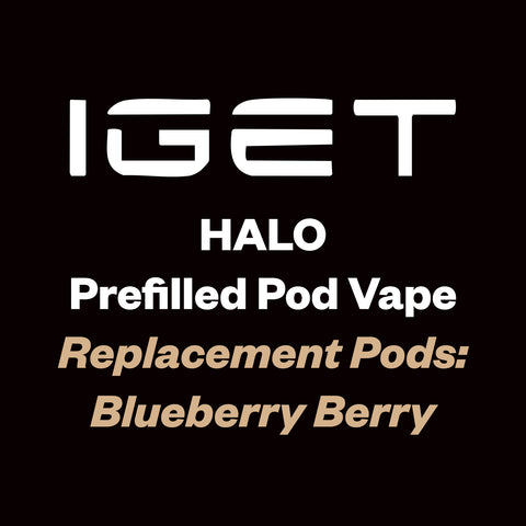 IGET Halo Replacement Pods (3000 Puff) - Blueberry Berry