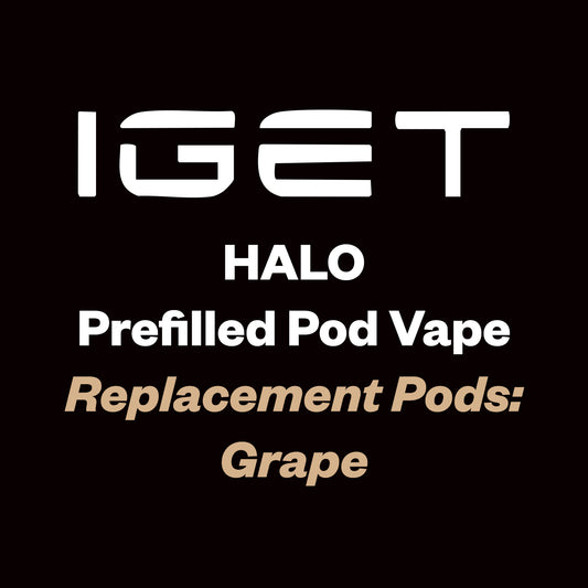 IGET HALO Prefilled Pod 3000 Puff - Grape - Vapourium