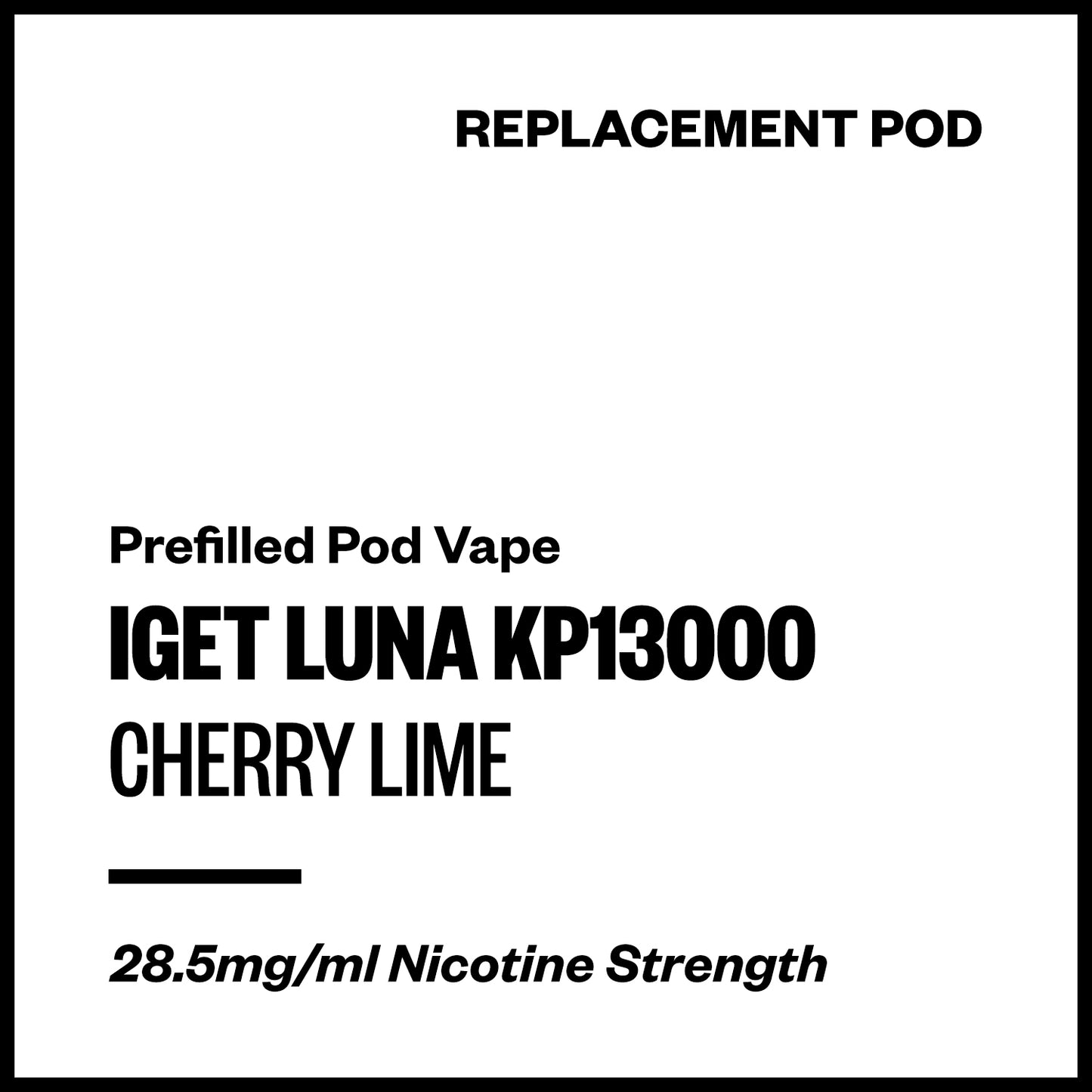 IGET Luna KP13000 - Cherry Lime (Replacement Pod) - Vapourium, Buy Vape NZ, Ecig, Vape Pens, Ejuice/Eliquid, Christchurch, Dunedin