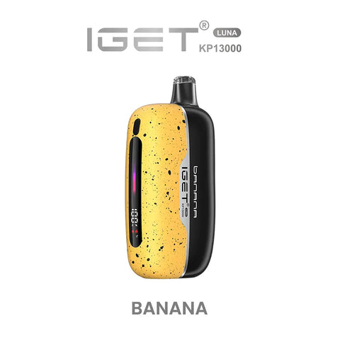iGet Luna KP13000 Starter Kit - Banana - 13,000 Puffs, USB-C Charging, Premium Flavour Pods - Vapourium – Dunedin, Christchurch, Timaru, New Zealand