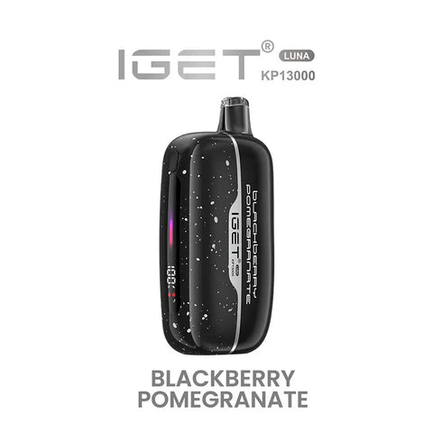 iGet Luna KP13000 Starter Kit - Blackberry Pomegranate - 13,000 Puffs, USB-C Charging, Premium Flavour Pods - Vapourium – Dunedin, Christchurch, Timaru, New Zealand