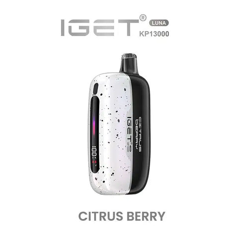 iGet Luna KP13000 Starter Kit - Citrus Berry - 13,000 Puffs, USB-C Charging, Premium Flavour Pods - Vapourium – Dunedin, Christchurch, Timaru, New Zealand