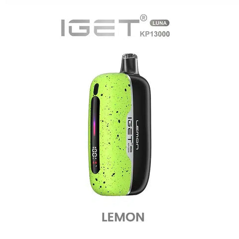 iGet Luna KP13000 Starter Kit - Lemon - 13,000 Puffs, USB-C Charging, Premium Flavour Pods - Vapourium – Dunedin, Christchurch, Timaru, New Zealand