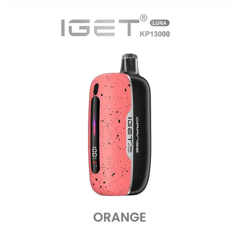 iGet Luna KP13000 Starter Kit - Orange - 13,000 Puffs, USB-C Charging, Premium Flavour Pods - Vapourium – Dunedin, Christchurch, Timaru, New Zealand