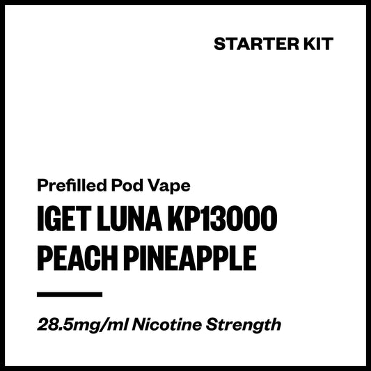 IGET Luna KP13000 - Peach Pineapple (Starter Kit) | Vapourium NZ