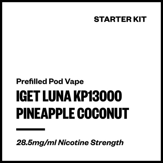 IGET Luna KP13000 - Pineapple Coconut (Starter Kit) | Vapourium NZ