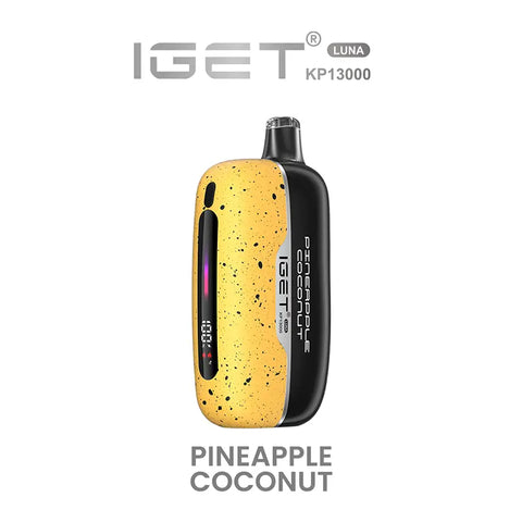 iGet Luna KP13000 Starter Kit - Pineapple Coconut - 13,000 Puffs, USB-C Charging, Premium Flavour Pods - Vapourium – Dunedin, Christchurch, Timaru, New Zealand