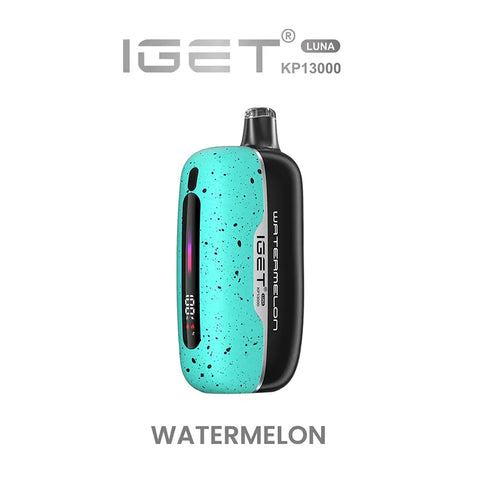 iGet Luna KP13000 Starter Kit - Watermelon - 13,000 Puffs, USB-C Charging, Premium Flavour Pods - Vapourium – Dunedin, Christchurch, Timaru, New Zealand
