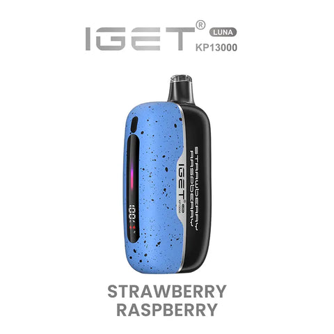 iGet Luna KP13000 Starter Kit - Strawberry Raspberry - 13,000 Puffs, USB-C Charging, Premium Flavour Pods - Vapourium – Dunedin, Christchurch, Timaru, New Zealand