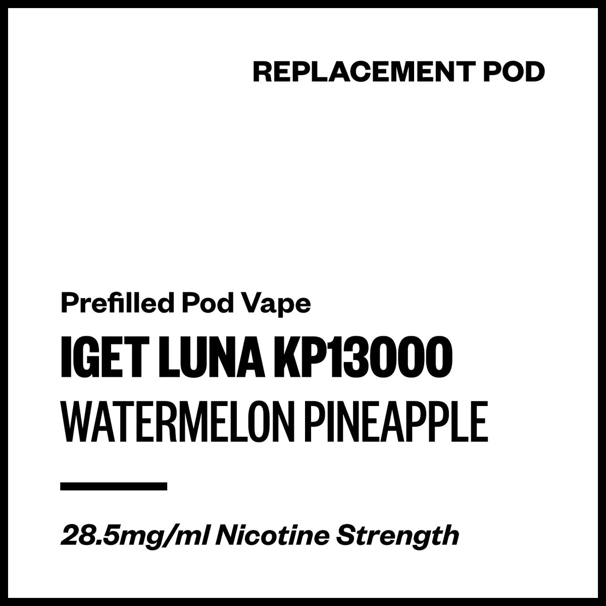 IGET Luna KP13000 Replacement Pod - Watermelon Pineapple