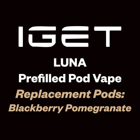 iGet Luna KP13000 Replacement Pod - Blackberry Pomegranate - 13,000 Puffs, Premium Flavour Pods - Vapourium – Dunedin, Christchurch, Timaru, New Zealand