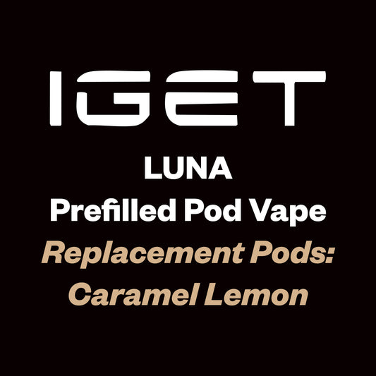 iGet Luna KP13000 Replacement Pod - Caramel Lemon - 13,000 Puffs, Premium Flavour Pods - Vapourium – Dunedin, Christchurch, Timaru, New Zealand