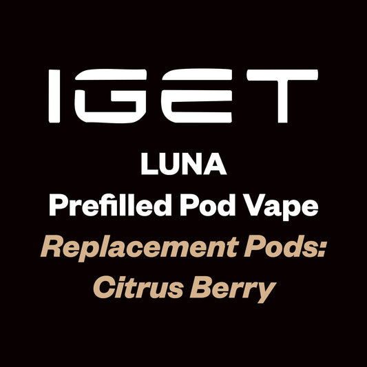 iGet Luna KP13000 Replacement Pod - Citrus Berry - 13,000 Puffs, Premium Flavour Pods - Vapourium – Dunedin, Christchurch, Timaru, New Zealand