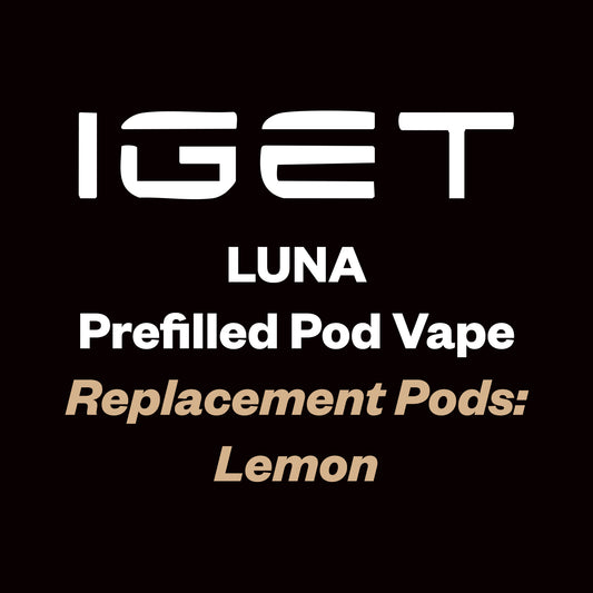 iGet Luna KP13000 Replacement Pod - Lemon - 13,000 Puffs, Premium Flavour Pods - Vapourium – Dunedin, Christchurch, Timaru, New Zealand