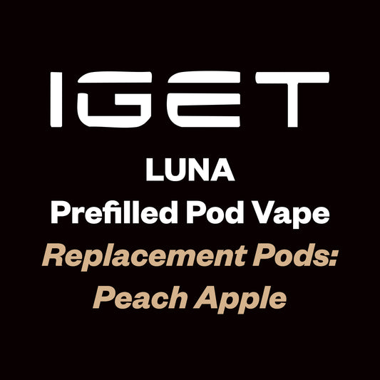 iGet Luna KP13000 Replacement Pod - Peach Apple - 13,000 Puffs, Premium Flavour Pods - Vapourium – Dunedin, Christchurch, Timaru, New Zealand