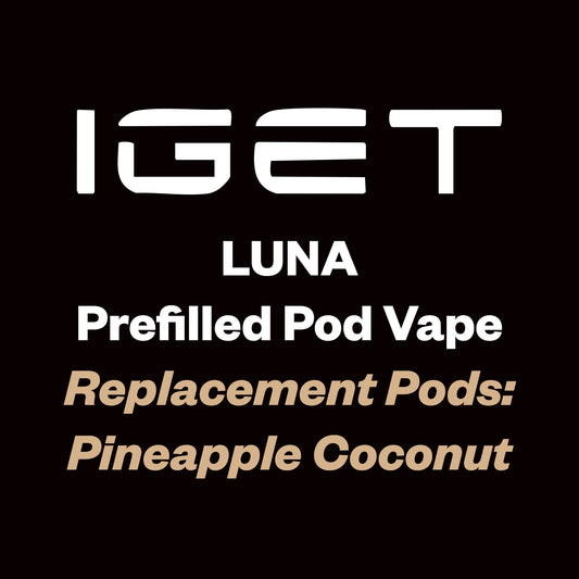 iGet Luna KP13000 Replacement Pod - Pineapple Coconut - 13,000 Puffs, Premium Flavour Pods - Vapourium – Dunedin, Christchurch, Timaru, New Zealand