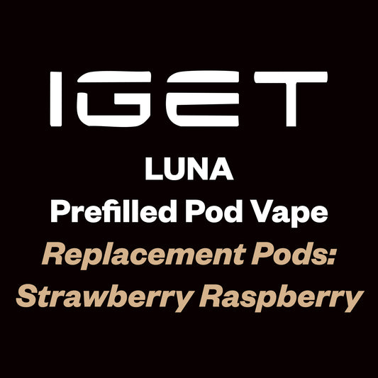 iGet Luna KP13000 Replacement Pod - Strawberry Raspberry - 13,000 Puffs, Premium Flavour Pods - Vapourium – Dunedin, Christchurch, Timaru, New Zealand