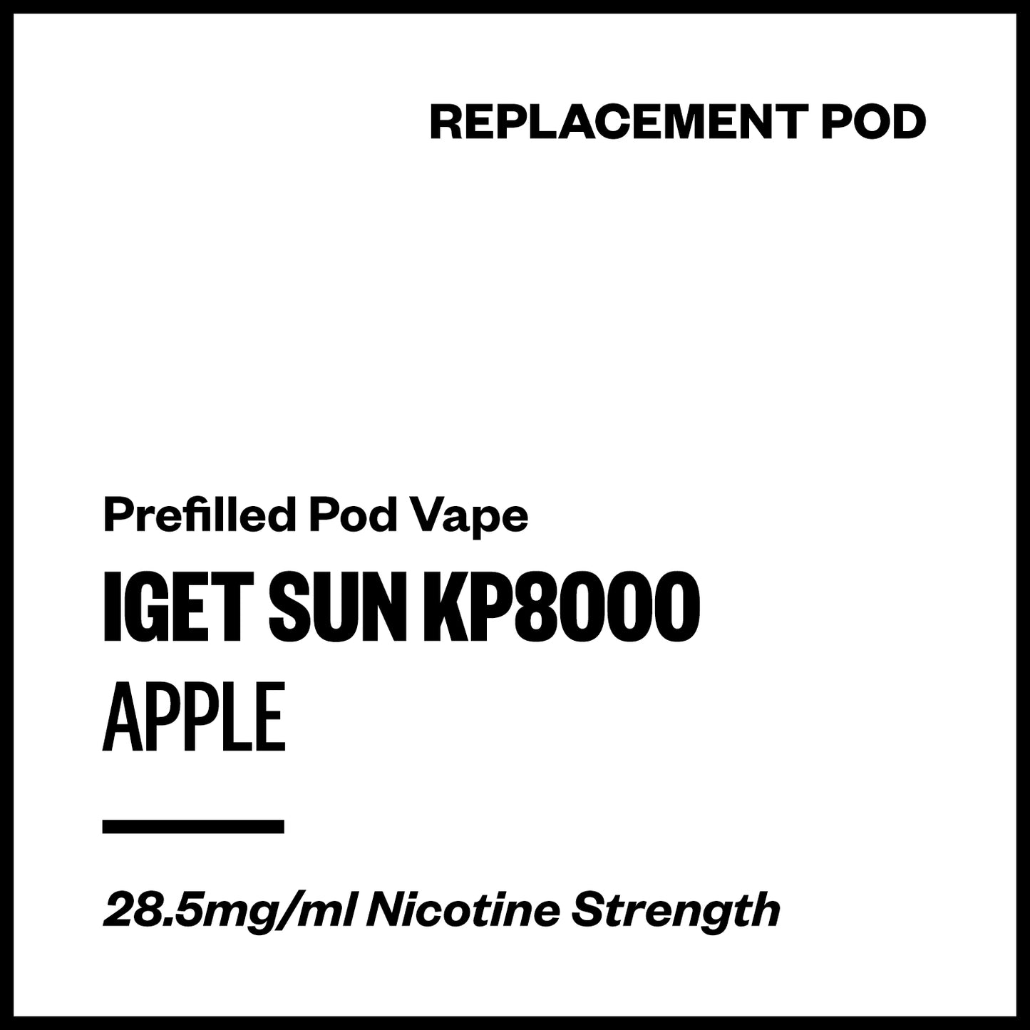 IGET Sun KP8000 - Apple (Replacement Pod) | Vapourium NZ