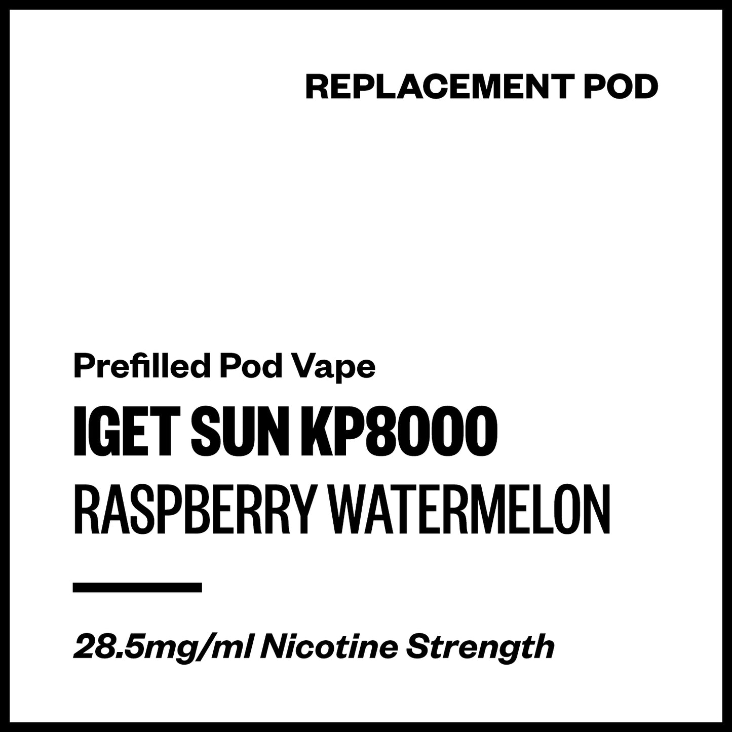 IGET Sun KP8000 - Raspberry Watermelon (Replacement Pod) | Vapourium NZ