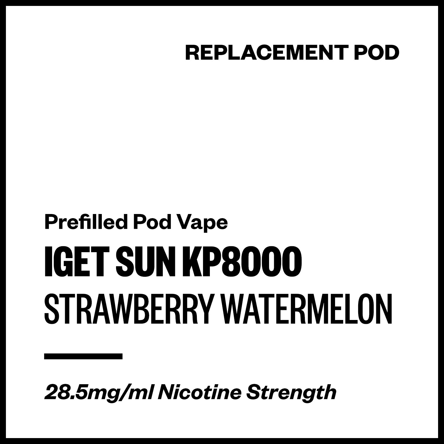 IGET Sun KP8000 - Strawberry Watermelon (Replacement Pod) | Vapourium NZ