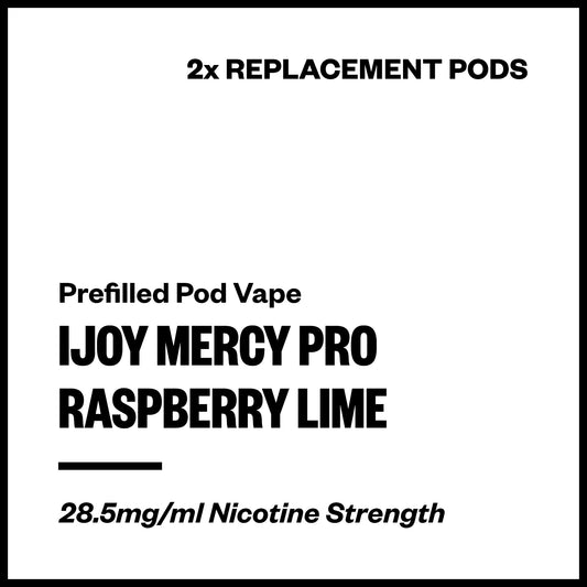 IJOY Mercy Pro - Raspberry Lime (2x Replacement Pods) | Vapourium NZ