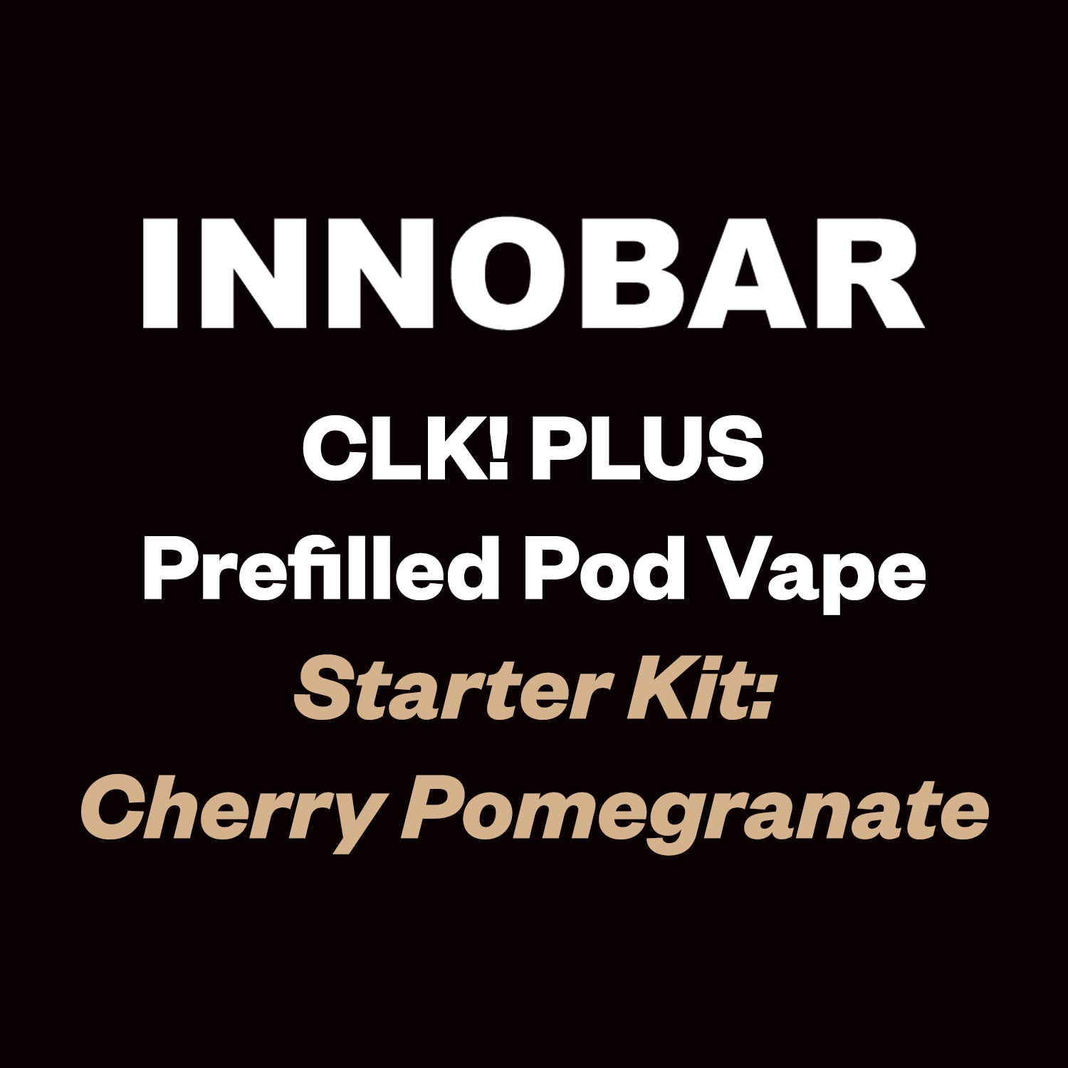 Innobar CLK! Plus Kit - Cherry Pomegranate - 6000 Puff - Vapourium