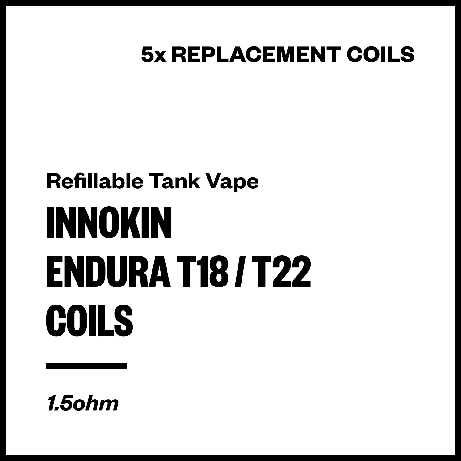 Innokin Endura T18/T18-II/T22 Pro Coils (5 Pack) | Vapourium NZ