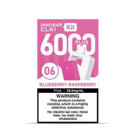 Innobar CLK! Plus Kit - Blueberry Raspberry - 6000 Puff