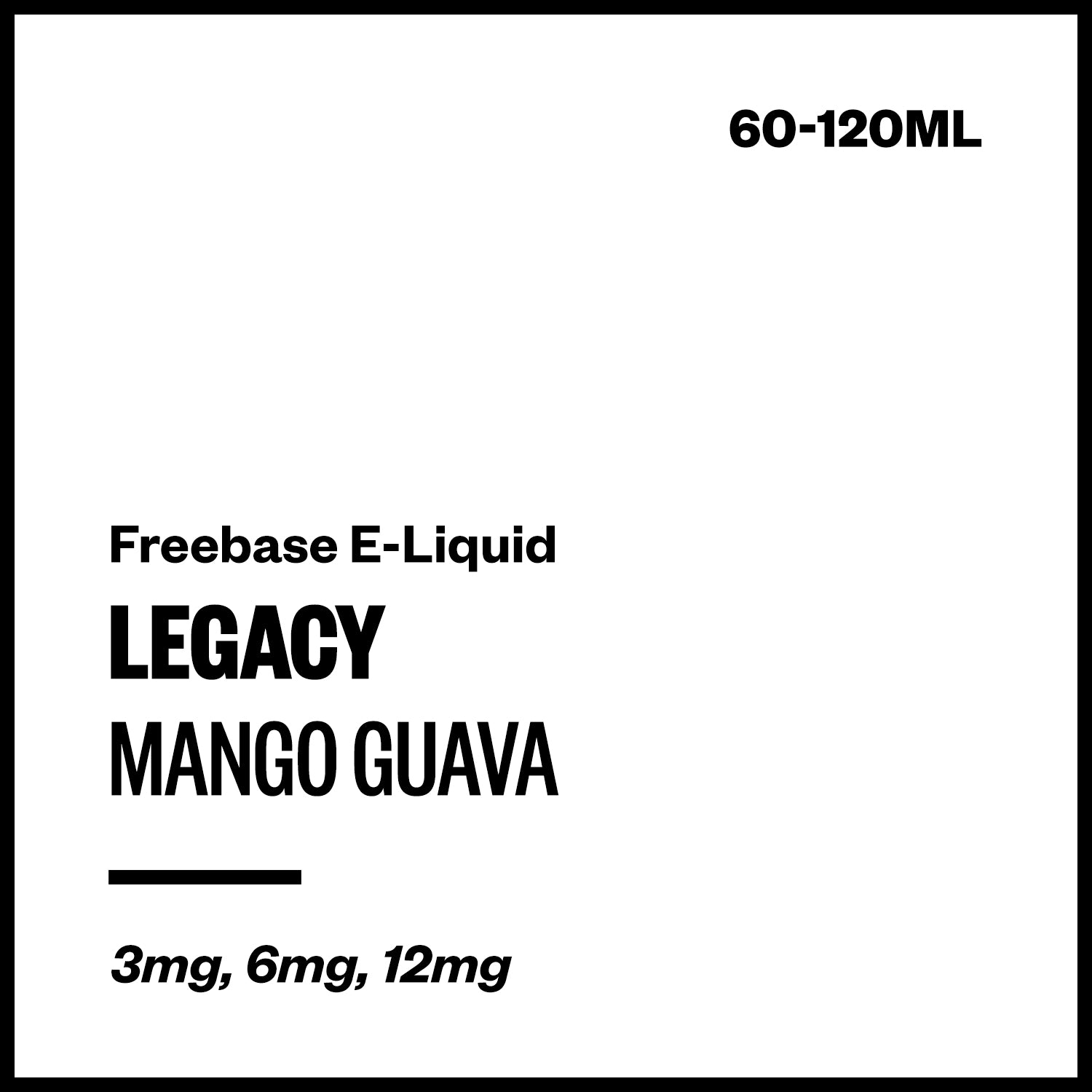 Legacy - Mango Guava (Freebase E-Liquid) | Vapourium NZ