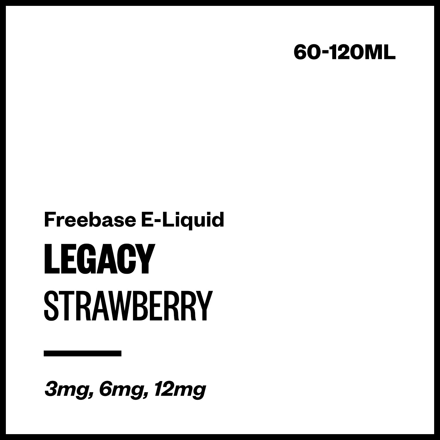 Legacy - Strawberry (Freebase E-Liquid) | Vapourium NZ