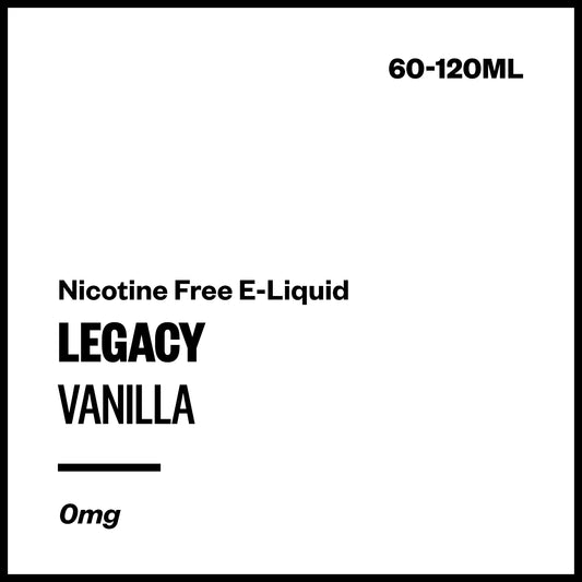 Legacy - Vanilla (Nicotine Free E-Liquid) | Vapourium NZ